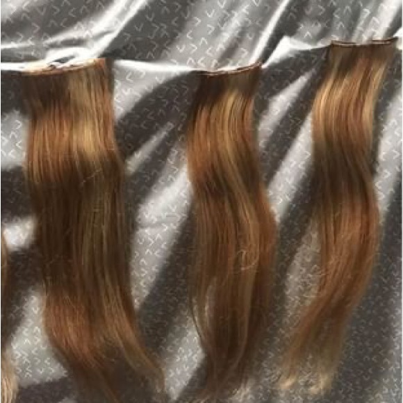 100% real human hair blond hair extensions - Picture 5 of 6